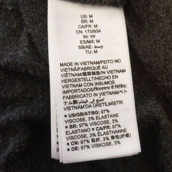 Daily Ritual soft viscose charcoal gray drawstring waist cropped jumpsuit M - Picture 7 of 9